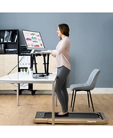 2.25 Hp 2-in-1 Folding Walking Pad Treadmill with Dual Display and App Control