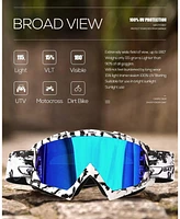 Batfox Dirt Bike Atv Goggles Motorcycle Gear Riding Motocross Dirtbike 4-Wheeler Mx Dh Accessories Glasses for Men Women Youth UV400 Protectio