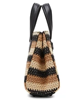 Steve Madden Bflores Raffia Mini Tote