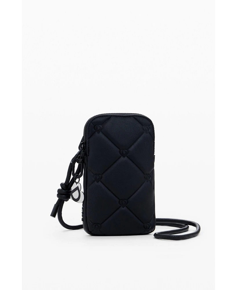 Desigual Women's Padded mobile holder logo