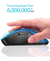 memzuoix 2.4G Portable Wireless Mouse, 1200 Dpi Mobile Optical Cordless Mice with Usb Receiver for Computer, Laptop, Pc, Desktop, MacBook, 5 Buttons