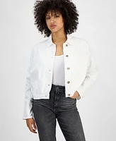 Guess Women's Raine Fold-Collar Button-Front Jacket