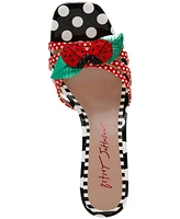 Betsey Johnson Women's Clovr Ladybug Embellished Dress Mules