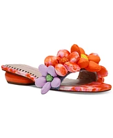 Betsey Johnson Women's Emelia Puffy Floral Slide Sandals