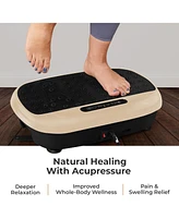 LifePro Mini Vibration Plate Exercise Machine – Full Body Platform for Lymphatic Drainage, Back & Joint Pain Relief