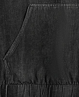 Mode of One Men's Concrete Relaxed-Fit Denim Hoodie, Exclusively at Macy's