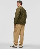 Mode Of One Mens Reversible Shell Quilted Jacket Pinstripe 1 4 Zip Track Jacket Regular Fit Pinstripe Track Pants Exclusively At Macys