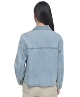 Dkny Jeans Women's Utility Pocket Denim Jacket - Fjz