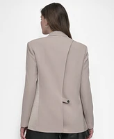 Dkny Women's Long-Sleeve Open-Back Jacket