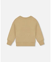 Deux par Baby Boys Pullover Graphic Sweatshirt Beige