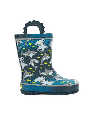 Western Chief Boys Chiller Sharks Rain Boot