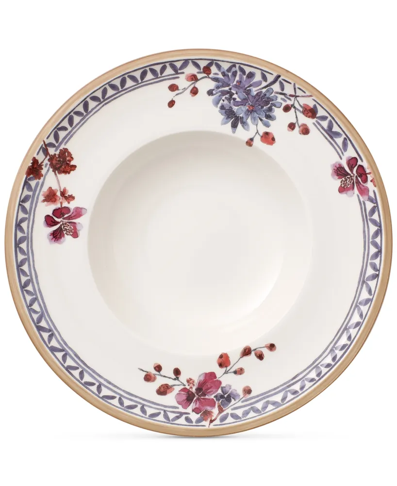 Villeroy & Boch Artesano Provencal Lavender Collection Porcelain Rim Soup Bowl