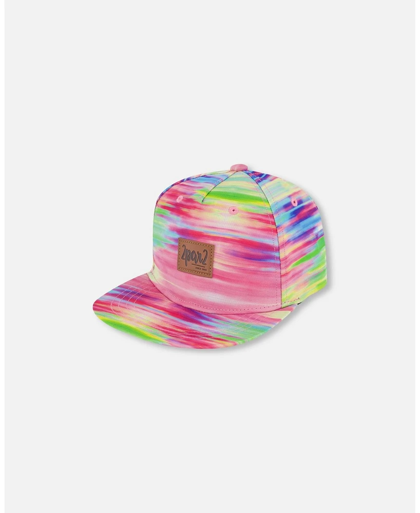 Deux par Girl Printed Cap Multicolored - Toddler|Child