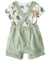 Little Planet by Carter's Baby Boys 2-Pc. Organic Cotton T-Shirt & Shortall Set