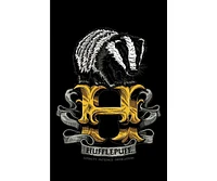 Harry Potter Hufflepuff Badger Men's Black T-shirt-3XL