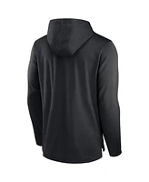 Nike Men's Black Carolina Panthers Lightweight Performance Hooded Long Sleeve T-Shirt