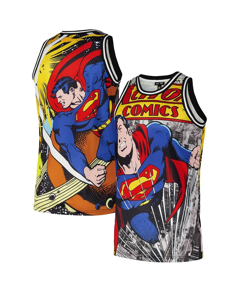 Lids Men's Yellow Superman Graphic Basketball Jersey