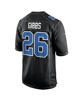 Nike Men's Jahmyr Gibbs Carbon Black Detroit Lions Fashion Jersey