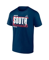 Fanatics Men's Navy Houston Texans 2024 Afc South Division Champions Conquer T-Shirt