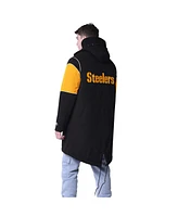 Starter Men's Black Pittsburgh Steelers Dynasty Polyfill Stadium Full-Zip Jacket