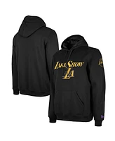 New Era Men's Black Los Angeles Lakers 2024/25 City Edition Chenille Heavyweight Pullover Hoodie