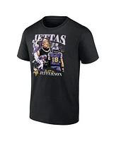 Fanatics Men's Justin Jefferson Black Minnesota Vikings Notorious Player Graphic T-Shirt
