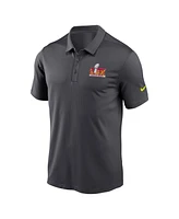 Nike Men's Anthracite Nfl Super Bowl Lix Franchise Performance Polo