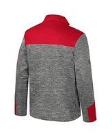 Colosseum Men's Gray/Red Louisville Cardinals Guard Full-Zip Jacket