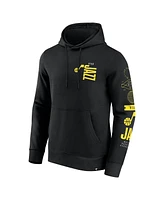 Fanatics Men's Black Utah Jazz Game Time Crossover Pullover Hoodie