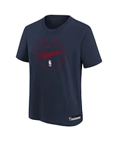 Nike Big Boys and Girls Navy La Clippers Practice Legend T-Shirt