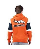 Starter Men's Orange Denver Broncos Extreme Full-Zip Hoodie