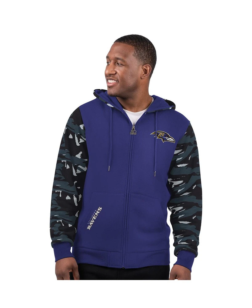 Starter Men's Purple Baltimore Ravens Thursday Night Gridiron Full-Zip Hoodie