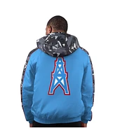 Starter Men's Light Blue Houston Oilers Thursday Night Gridiron Full-Zip Hoodie Jacket