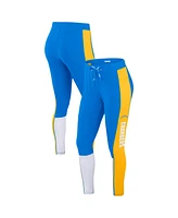 Wear By Erin Andrews Women's Powder Blue/Gold Los Angeles Chargers Color-Block Leggings