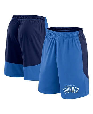 Logo Athletic Men's Blue/Navy Oklahoma City Thunder Launch Performance Shorts