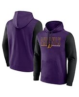 Logo Athletic Men's Purple Phoenix Suns Outline Colorblock Pullover Hoodie