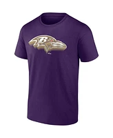 Fanatics Men's Purple Baltimore Ravens Chrome Dimension T-Shirt