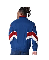 Starter Men's Royal Philadelphia 76ers Captain Oxford Full-Zip Jacket