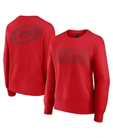 Fanatics Women's Red Carolina Hurricanes Elements Flow Pullover Sweatshirt