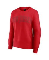 Fanatics Women's Red New Jersey Devils Elements Flow Pullover Sweatshirt