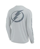 Fanatics Men's Gray Tampa Bay Lightning Elements Strive Long Sleeve T-Shirt