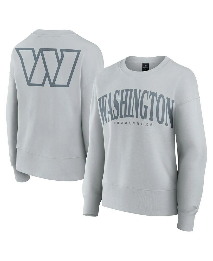 Fanatics Women's Gray Washington Commanders Elements Pullover Sweatshirt