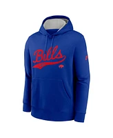 Nike Men's Royal Buffalo Bills Rewind Club Logo Pullover Hoodie