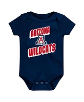 Outerstuff Newborn Navy Arizona Wildcats Sunday Comics 3-Pack Bodysuit Set