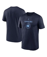 Jordan Men's Navy North Carolina Tar Heels On-Court Basketball Legend Practice Performance T-Shirt