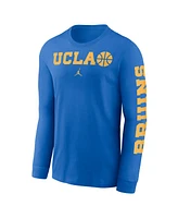 Jordan Men's Blue Ucla Bruins Basketball Icon Two-Hit Long Sleeve T-Shirt