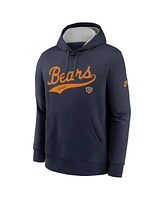 Nike Men's Navy Chicago Bears Rewind Club Logo Pullover Hoodie