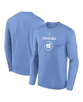 Jordan Men's Carolina Blue North Carolina Tar Heels 2024 On-Court Basketball Practice Legend Performance Long Sleeve T-Shirt