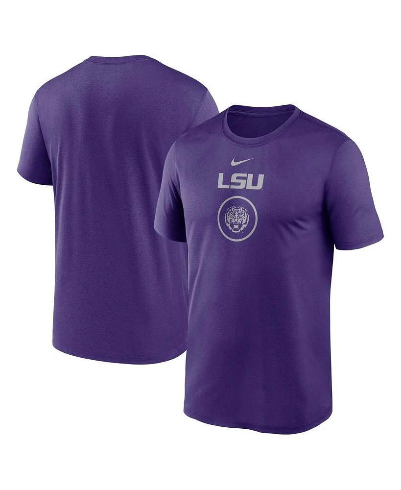 Nike Men's Purple Lsu Tigers On-Court Basketball Legend Practice Performance T-Shirt