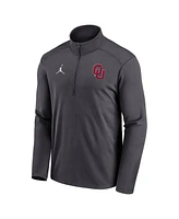 Jordan Men's Anthracite Oklahoma Sooners Primetime Pacer Performance Half-Zip Top